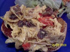Curried Chicken Salad With Grapes and Red Peppers