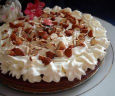 Chocolate & Hazelnut Muhallabieh - Middle Eastern Cream Tart