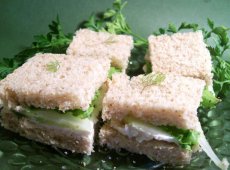 Cucumber and Mastershalum Tea Sandwiches (-- Tasty Dish--)