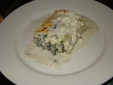Lasagna Roll-Ups With Gorgonzola Cream Sauce