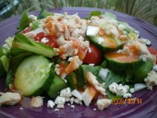 Tuna-Topped Chopped Salad To-Go