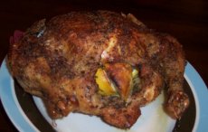 Salt-Rubbed Roast Chicken with Lemon & Thyme