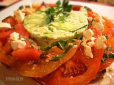 Steven Dolby's avocado, crab & tomato salad