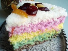 Rainbow rice cake (