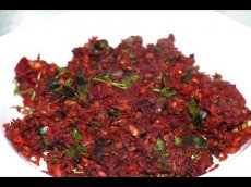 Grated beetroot curry