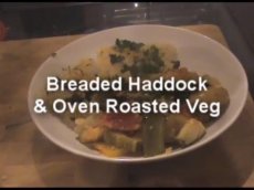 Breaded Haddock & Oven Roasted Veg