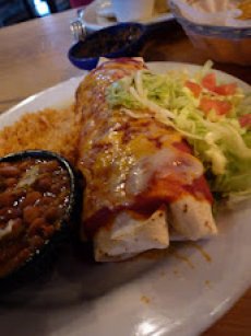 Steakhouse Burrito With Blue Cheese Caesar Salad