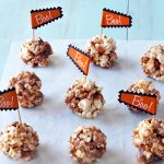 A Month of Halloween Ideas: Butterfinger Popcorn Balls