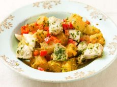 Chicken & Sweet Potato Salad with Pesto Vinaigrette