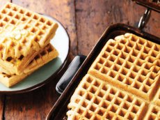 Sweet Potato Waffles with Whipped Orange Butter