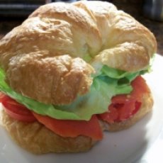 Croissandwich With Salmon And Goat Cheese Recipe