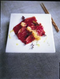 Tuna carpaccio - Japanese style