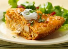 Impossibly Easy Chicken Taco Pie