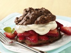 Chocolate-Strawberry Shortcakes