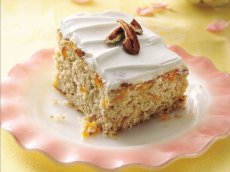 Butter Pecan Cake with Apricots