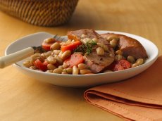Braised Sausage and Beans
