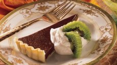 Bittersweet Chocolate Tart with Kiwifruit