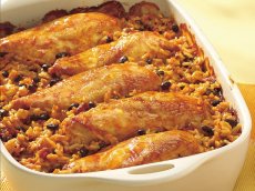 Salsa Chicken and Rice Casserole