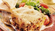 Greek Pasta, Beef and Cheese
