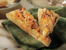 Onion, Cheese and Almond Focaccia