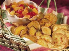 Sweet Potato Fries with Easy Fruit Salsa