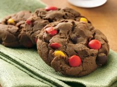 Chocolate-Peanut Butter Candy Cookies