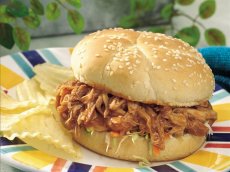 Slow Cooker Teriyaki Barbecued Chicken Sandwiches