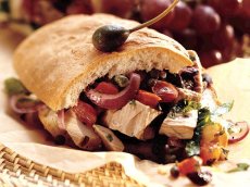 Mediterranean Grilled Tuna Sandwich