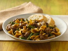Green Bean and Beef Pasta Supper