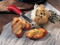 Grilled Garlic with French Bread