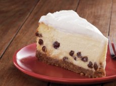 Sour Cream-Rum Raisin Cheesecake