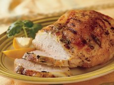 Grilled Turkey Breast with Lemon and Basil