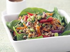 Healthified Thai Salad with Peanut Dressing