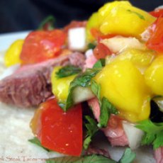 Mango Flank Steak Tacos Recipe