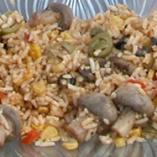 Mushroom and Fried Corn Rice Recipe