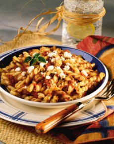 Fire-Roasted Tomatoes with Gemelli Pasta