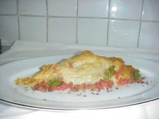 Phyllo cones with spinach and ricotta filling ,salsa Recipe