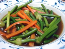 Stir fry Chinese Leek Flower with Oyster Sauce Recipe