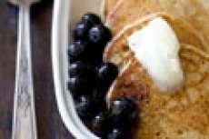 Whole-Grain Pancake Recipe with Blueberry Maple Syrup