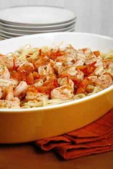 Shrimp Scampi you can make this easily in the microwave, have a filling dinner in just a few minutes.