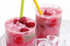 Young coconut & berry slushies